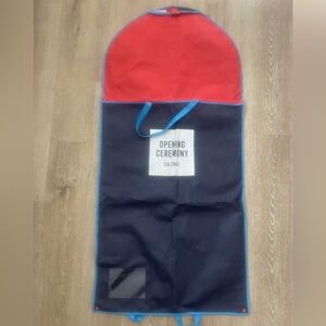 Opening Ceremony Red and Blue Garment Bag